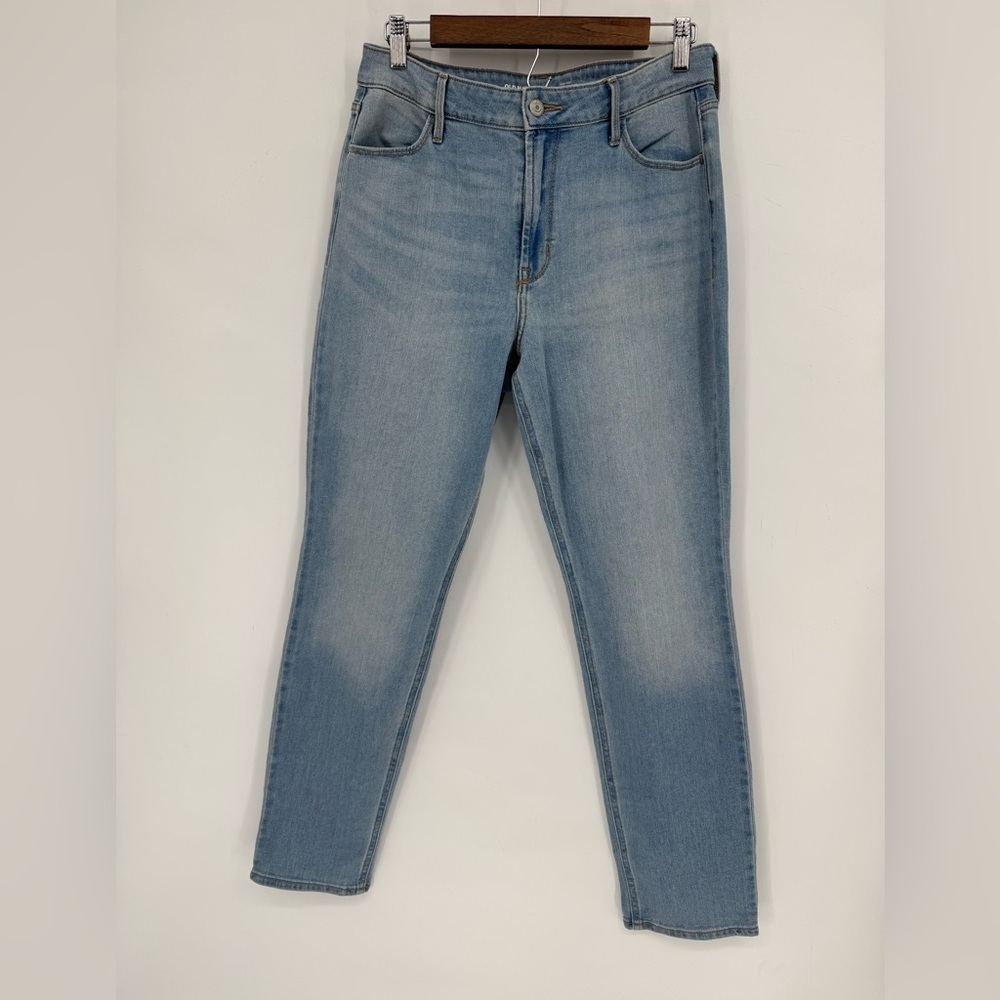Old Navy Women's Hi-Rise Wow Straight Light Blue Ankle Denim Basic Jeans Size 10